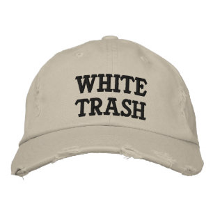 White Trash Embroidered Hat