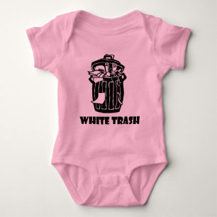 White Trash Garbage Can Baby Bodysuit