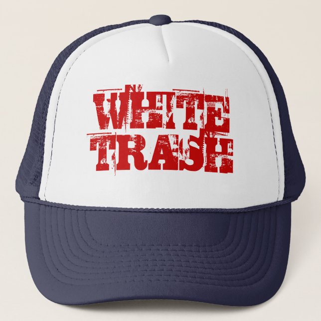 WHITE TRASH TRUCKER HAT (Front)