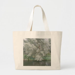 White Tree and River Landscape Bag