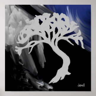 White Tree Poster