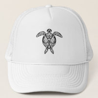 White Tribal Hawaiian Tattoo Boho Sea Turtle