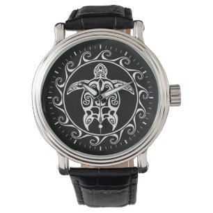 White Tribal Turtle Watch