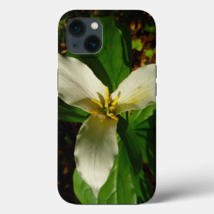 White Trillium Flower Spring Wildflower iPhone 13 Case