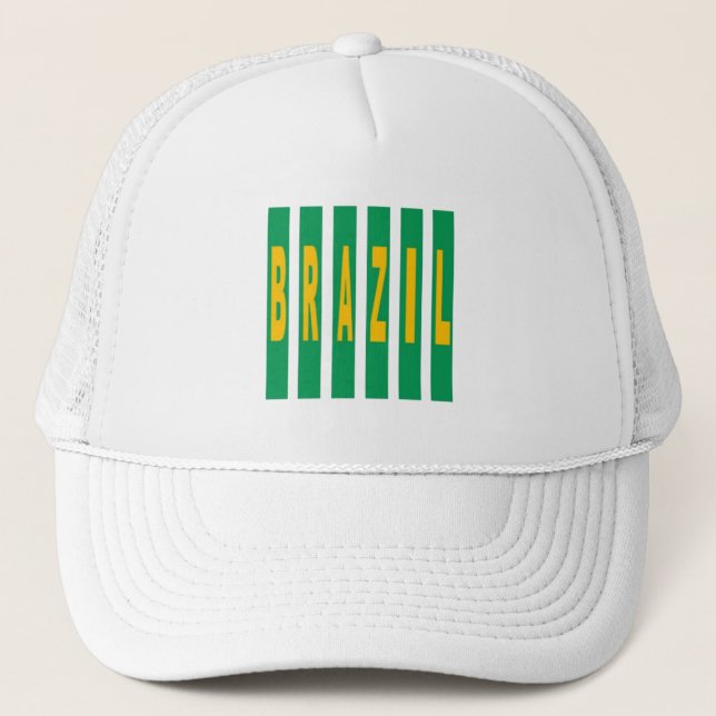 White Trucker Cap DESIGN BRAZIL (Front)