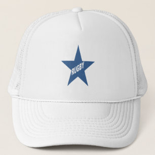 White Trucker Cap RUGBY STAR