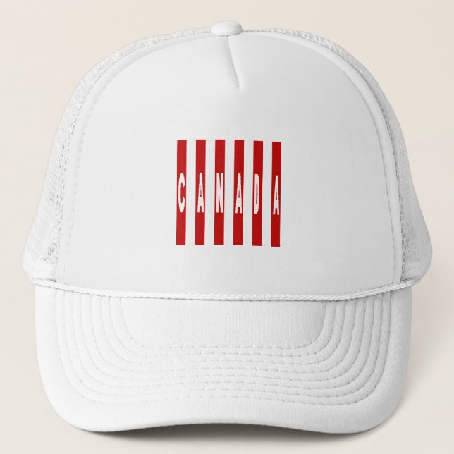 White Trucker DESIGN CANADA cap  (Front)