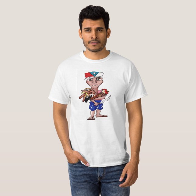 White TShirt "ALBINO SANTIAGO  (Front Full)