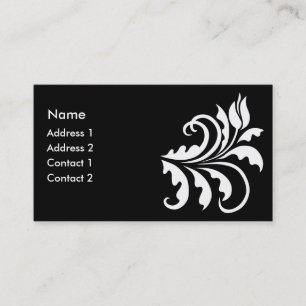 white tulip business card