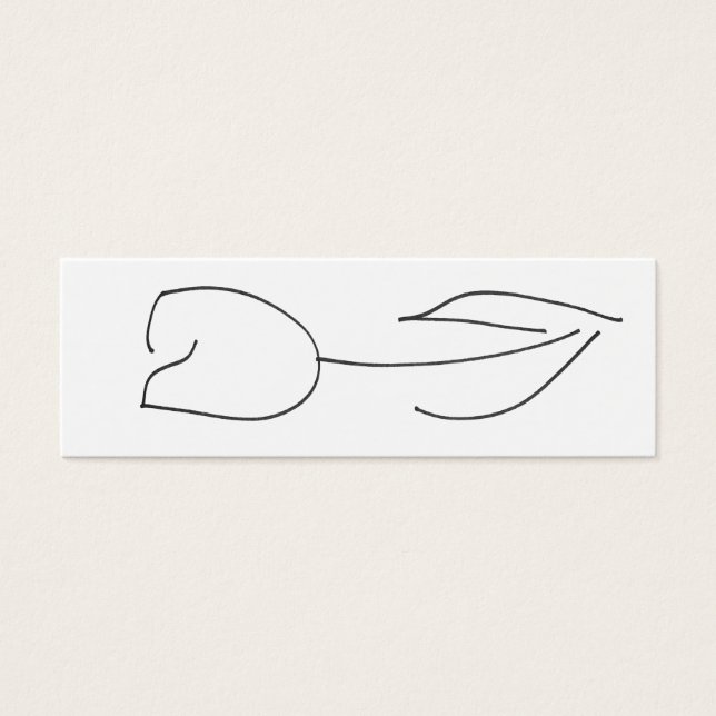 White Tulip Card (Front)