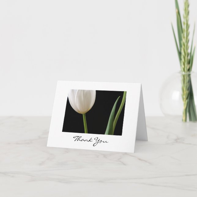 White Tulip Card (Front)