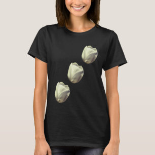 White Tulip Flowers T-Shirt