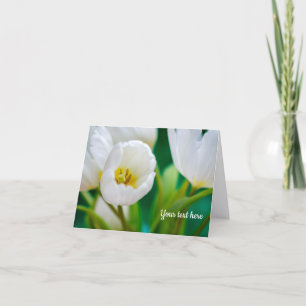 White Tulip Greeting card