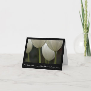 White Tulips Thank You for Your Sympathy Card