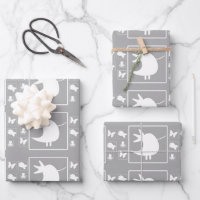 White Tweety Bird On Grey Baby Nursery Kids