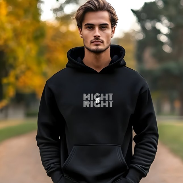 White typography inspirational right quote  hoodie (Creator Uploaded)