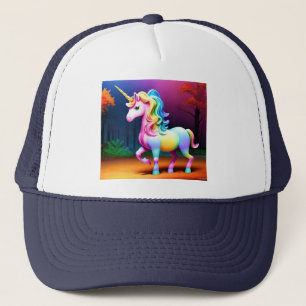 White Unicorn Horse-37474 Trucker Hat