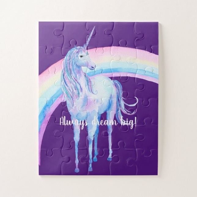White Unicorn Jigsaw Puzzle (Vertical)