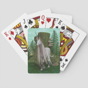 White Unicorn Playing Cards