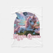 White unicorn with wings - Magic Queen