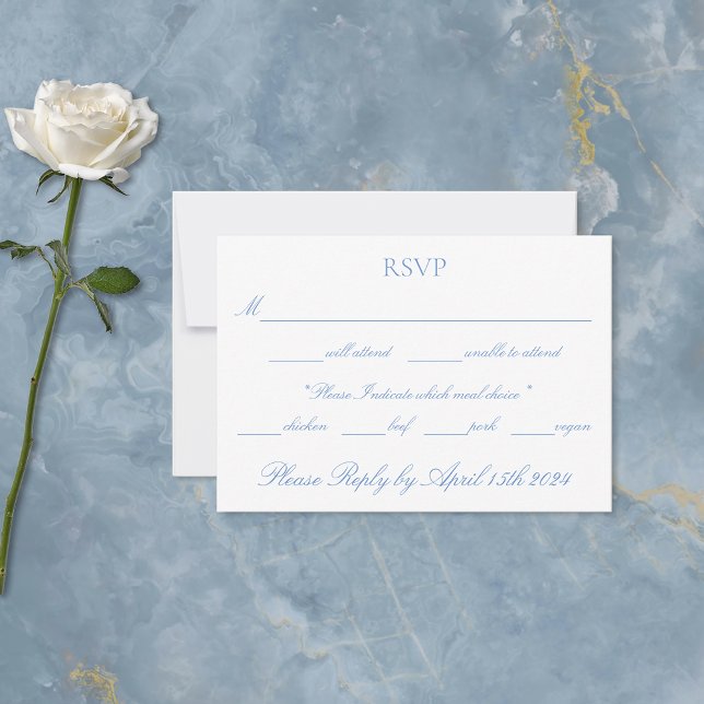 White Unicorns Love Couple RSVP Card (Creator Uploaded)