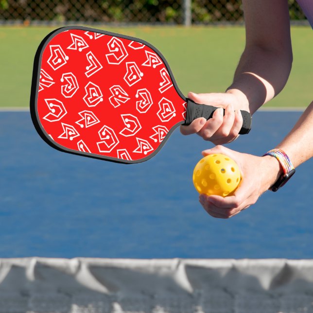 White Valentine's Mazes  Pickleball Paddle (Insitu)