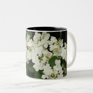 White Viburnum Two-Tone Coffee Mug