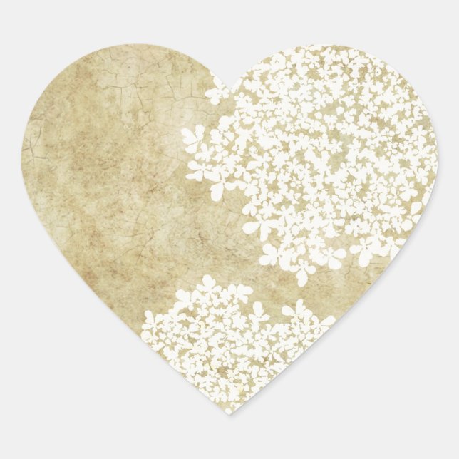 White Vintage Floral Envelope Seal (Front)