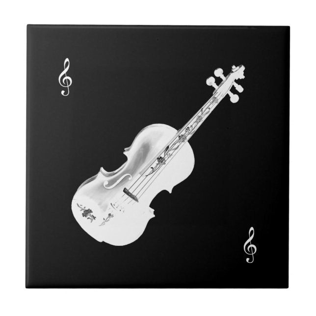 white violin  tile (Front)