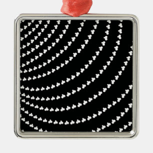 White Vortex Metal Tree Decoration