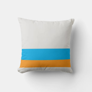 White w/ Divider Lines + Any Two Colours Cushion