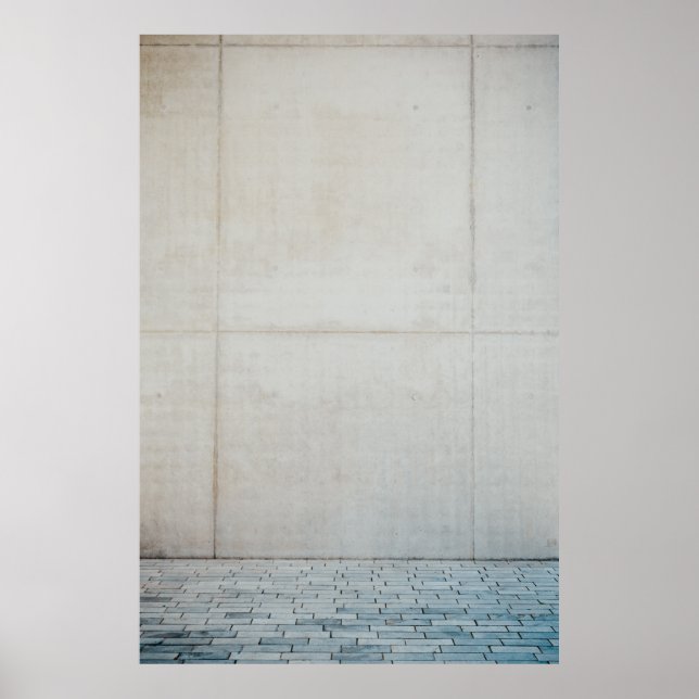 White wall tiles poster (Front)