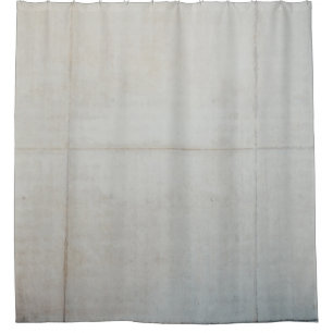 White wall tiles shower curtain