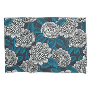 White waratah flowers pillowcase
