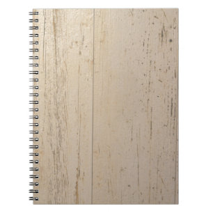 White Washed Textured Wood Grain Notebook