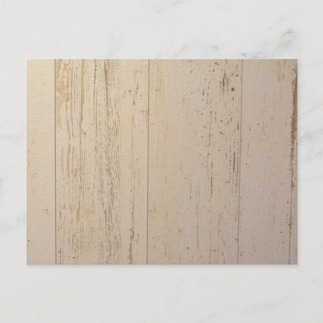 White Washed Textured Wood Grain Postcard (Front)