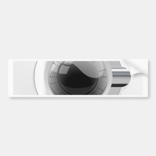 White Washing Machine Bumper Sticker