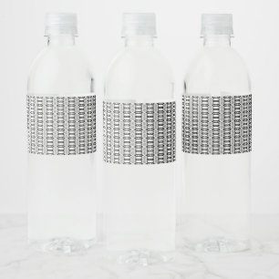white water bottle label