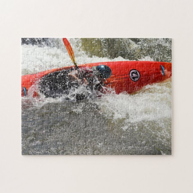 White Water Kayak Adventure - 11 x 14 Jigsaw Puzzle (Horizontal)