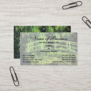 White Water Lilies by Claude Monet Business Card