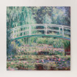 White Water Lilies | Claude Monet Jigsaw Puzzle<br><div class="desc">White Water Lilies (1899) by French Impressionist artist Claude Monet. Original fine art painting is an oil on canvas of a garden with water lilies under the Japanese footbridge. 

Use the design tools to add custom text or personalise the image.</div>