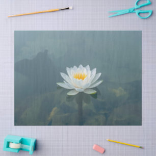 White Water Lily Gift Wrap – Tranquil Floral Desig Tissue Paper
