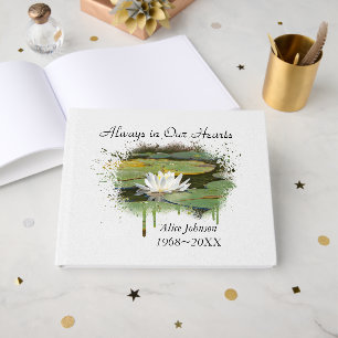 White Water Lily Memorial Service Guest Book