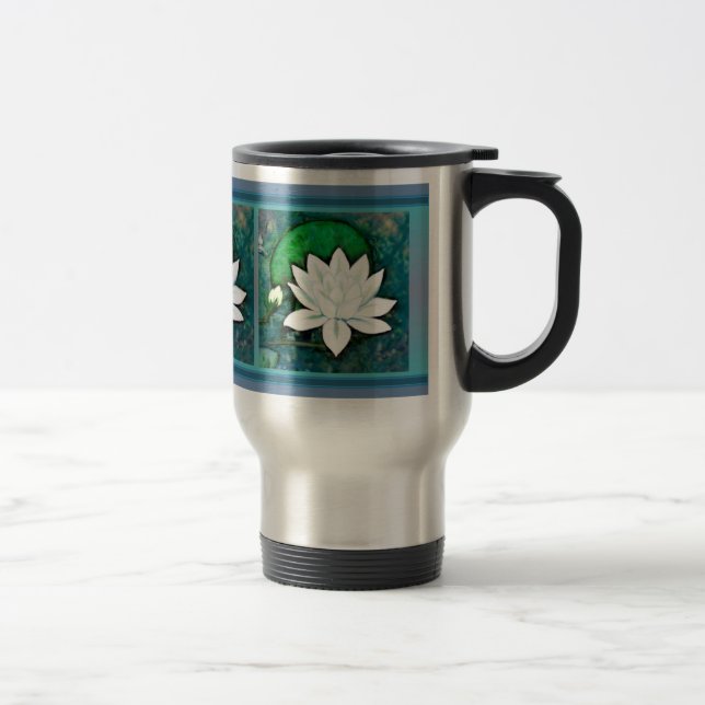 White Water Lily Mug (Right)