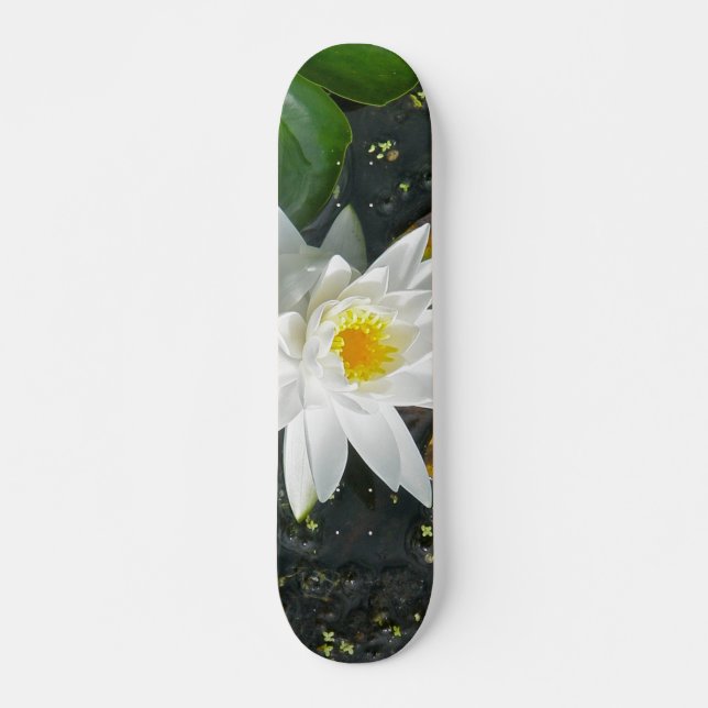 White Water Lily Skateboard (Front)