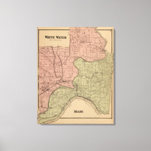 White Water, Miami Canvas Print (Front)