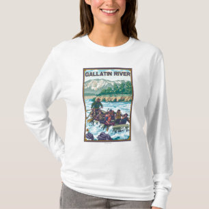 White Water Rafting - Gallatin River, Montana T-Shirt