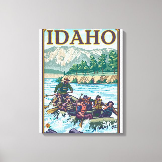 White Water Rafting - Idaho Canvas Print (Front)