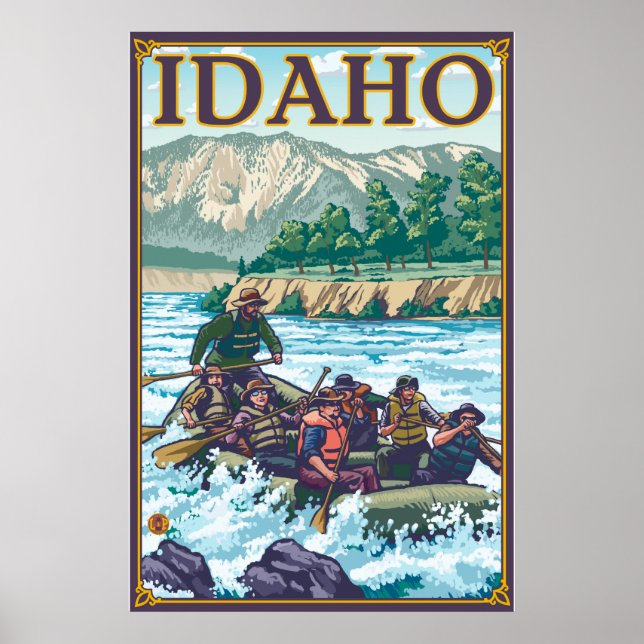 White Water Rafting - Idaho Poster (Front)