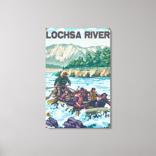 White Water Rafting - Lochsa River, Idaho Canvas Print